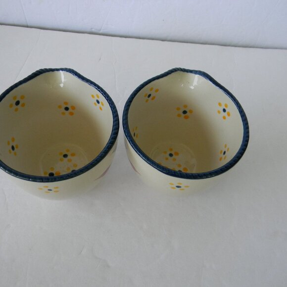 NEW TEMP-TATIONS OLD WORLD CONFETTI SET OF 2 8OZ RAMEKINS W/POUR SPOUTS - Picture 5 of 6